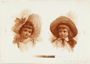 Two girls in hats