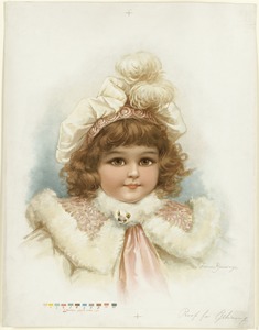Little girl with fur collar