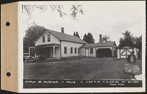 Arthur W. Holbrook, house and garage, Ware, Mass., 1:35 PM, Jun. 24, 1936