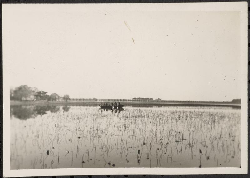 People in a canoe