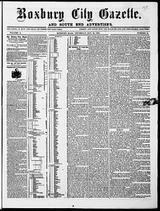 Roxbury City Gazette and South End Advertiser, November 26, 1863
