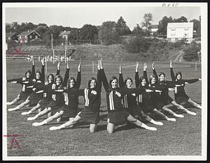 First pix Joanne Lekas Carol Whitney Gail Gramolini Patty Murray Debbie Cummings. 1) center Mary Murray 2) Kathy Havern Co. capt. Daryl Kneupfer Eileen Coates Mary Anne Noonan Barbie Tobin. Jean Whitney Arlington.