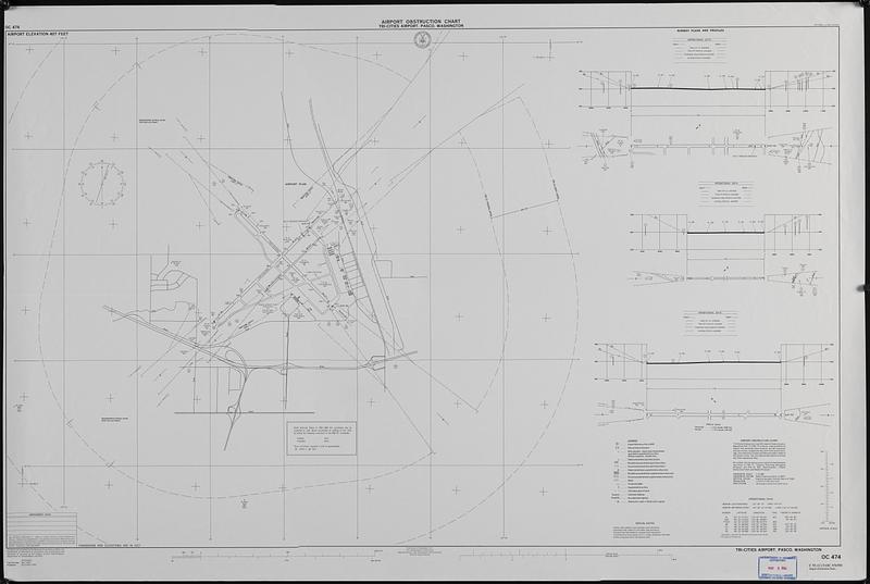 Airport obstruction chart, OC 474, Tri-Cities Airport, Pasco, Washington