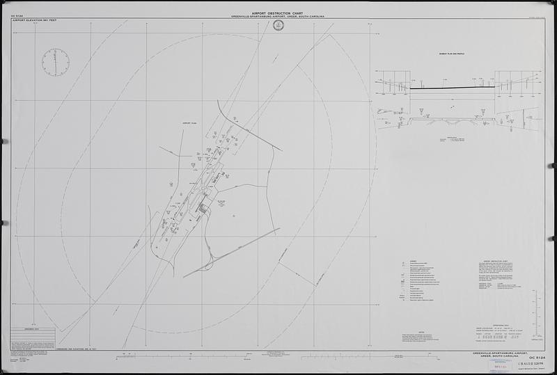 Airport obstruction chart, OC 5124, Greenville-Spartanburg Airport, Greer, South Carolina