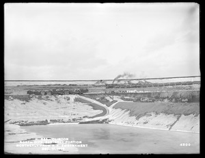 Wachusett Reservoir, North Dike, easterly portion, northerly from railroad embankment, Clinton, Mass., Dec. 17, 1902