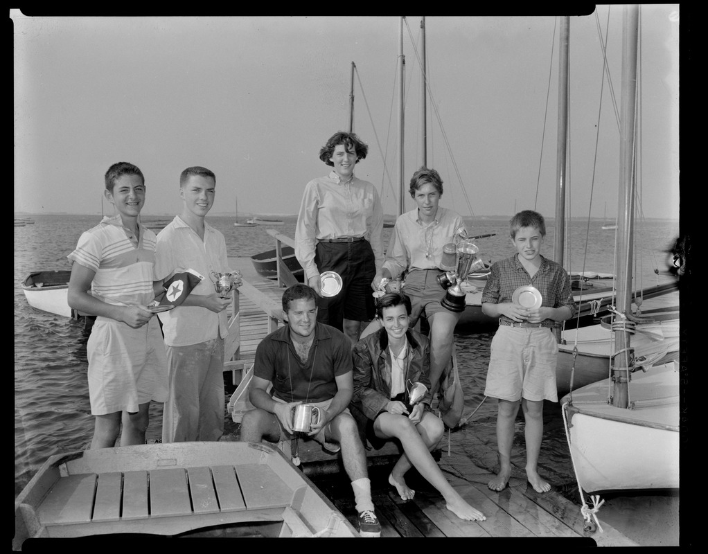 Barnstable Yacht Club 1955 trophy winners