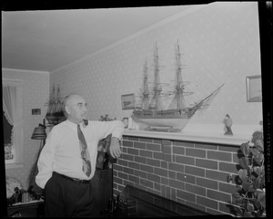Robert Innis, ship model maker, South Dennis