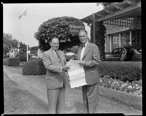 Governor Herter and Bob Stone, Stoneleigh Gables Hyannisport