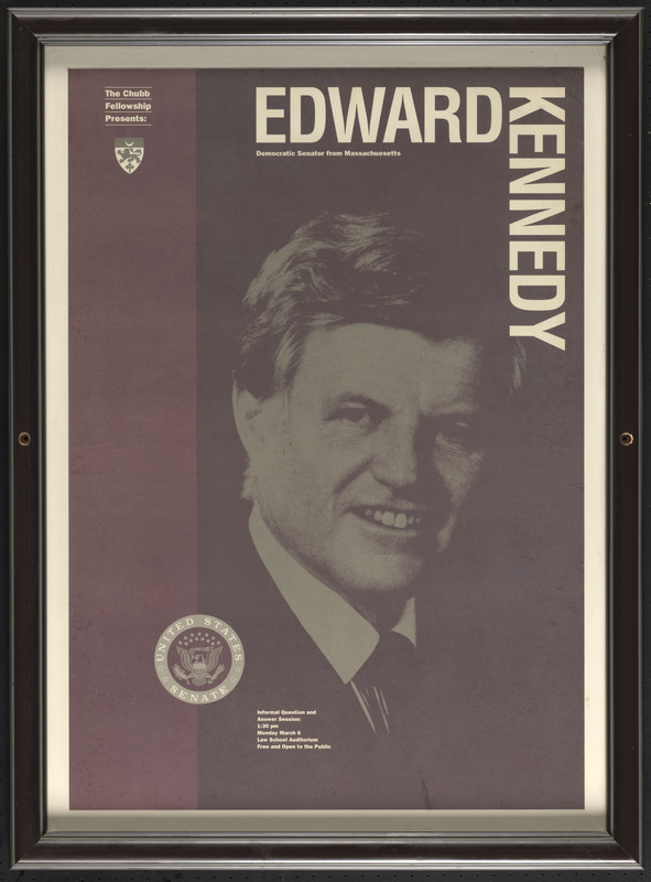 The Chubb Fellowship presents: Edward Kennedy, democratic senator from Massachusetts
