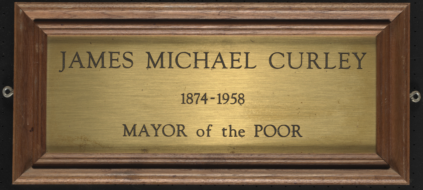James Michael Curley, 1874-1958, mayor of the poor