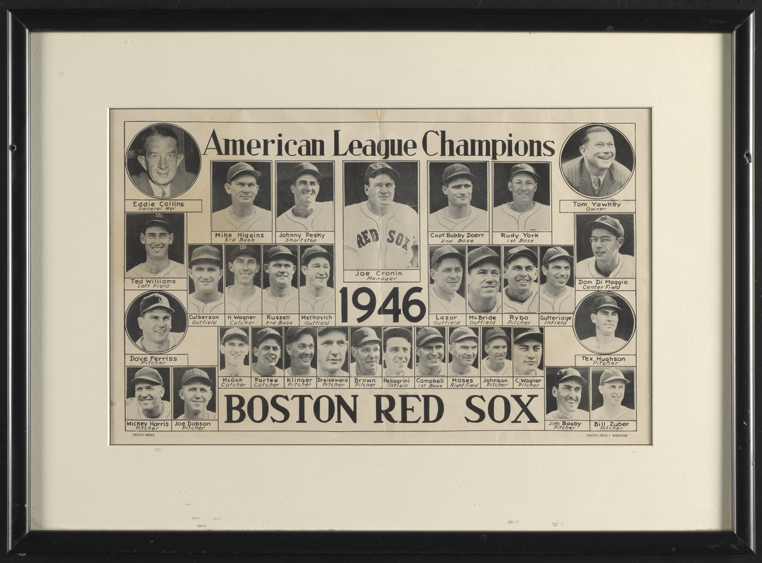 Boston Red Sox, American League champions, 1946