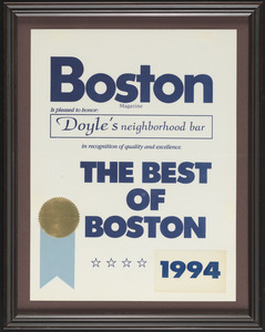 Boston Magazine, the best of Boston, 1994