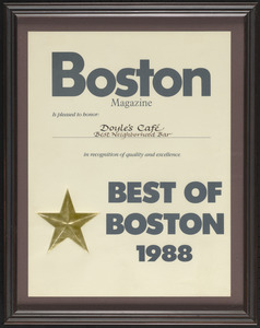 Boston Magazine, the best of Boston, 1988