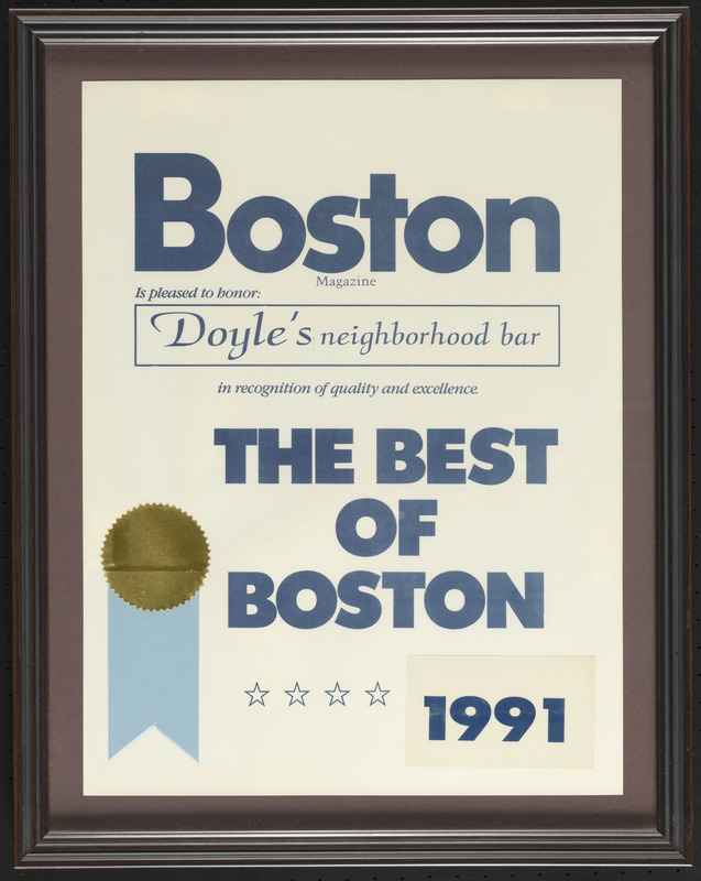 Boston Magazine, the best of Boston, 1991