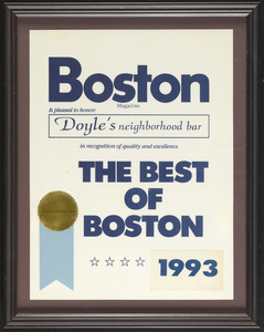 Boston Magazine, the best of Boston, 1993