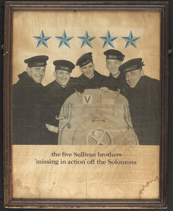 The five Sullivan brothers "missing in action" off the Solomons