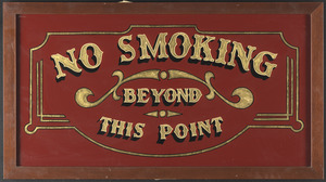 No Smoking beyond this point