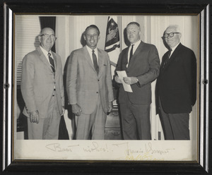 Francis W. Sargent and John W. Sears with two other men
