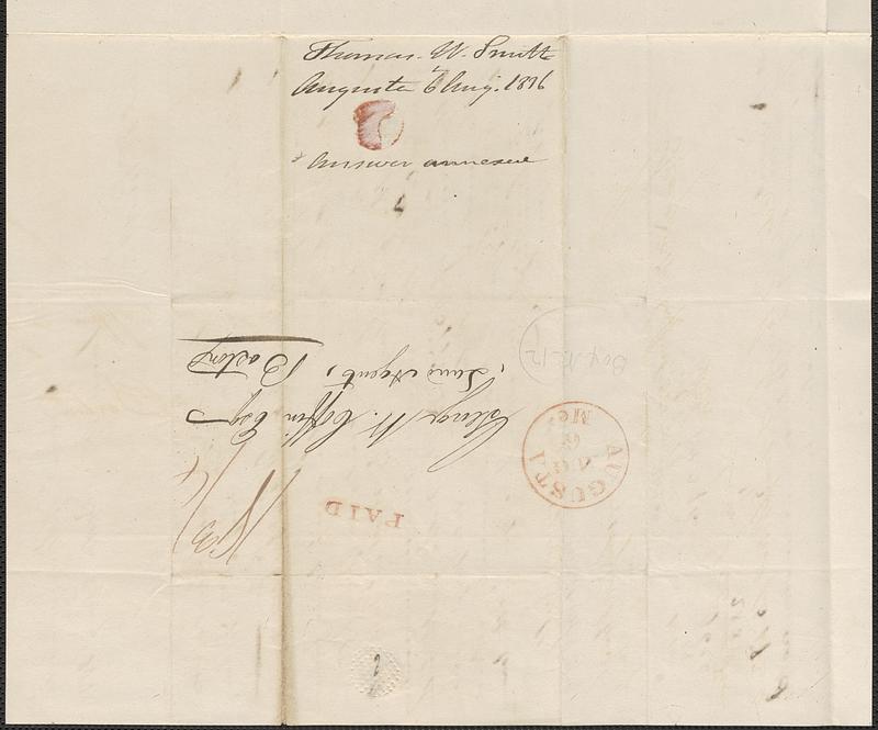 Thomas W. Smith to George Coffin, 6 August 1836 - Digital Commonwealth