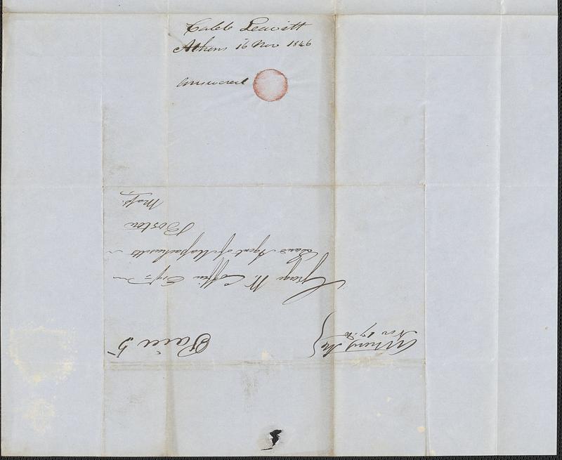 Caleb Leavitt to George Coffin, 16 November 1846