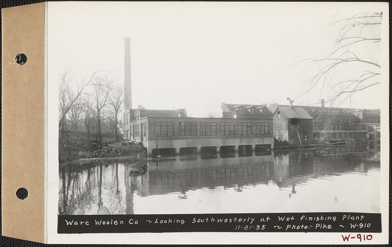 Ware Woolen Co., looking southwesterly at wet finishing plant, Ware, Mass., Nov. 21, 1935