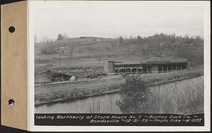 Looking northerly at storehouse no. 7, Boston Duck Co., Bondsville, Palmer, Mass., Dec. 21, 1939