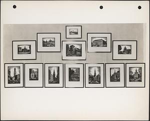 Composite photograph of Stanley Scott's prints