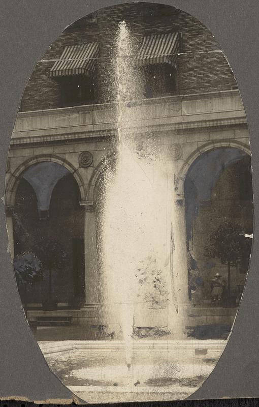 Boston Public Library, court yard scenes