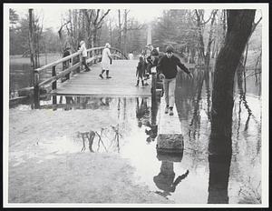 People walking on North Bridge, Concord