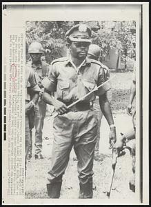 Confident of Owerri Defeat - Federal Nigerian troops were reported today to have penetrated the heavily defended Biafran town Owerri. Col. Benjamin Adekunle, commander of the Federal third division, shown above in a recent picture, said during a hospital tour Friday that he would "drink tea in Owerri Sunday." Owerri and the Biafran headquarters of Umuahia are the only major towns still left to the Biafrans.