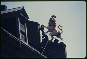 Lion statue, Old State House, Boston