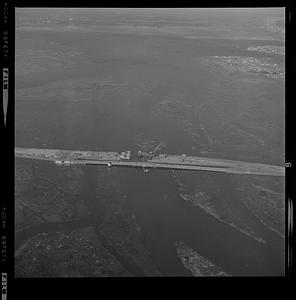 PI bridge, high and low tide, Hampton Coast Guard station, Boar’s Head Hampton