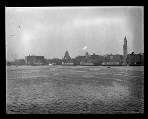 View of Boston from the harbor