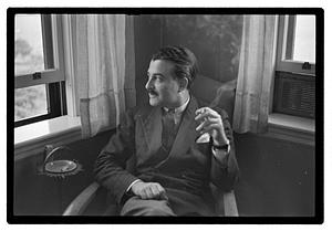 Pops Arthur Fiedler at home