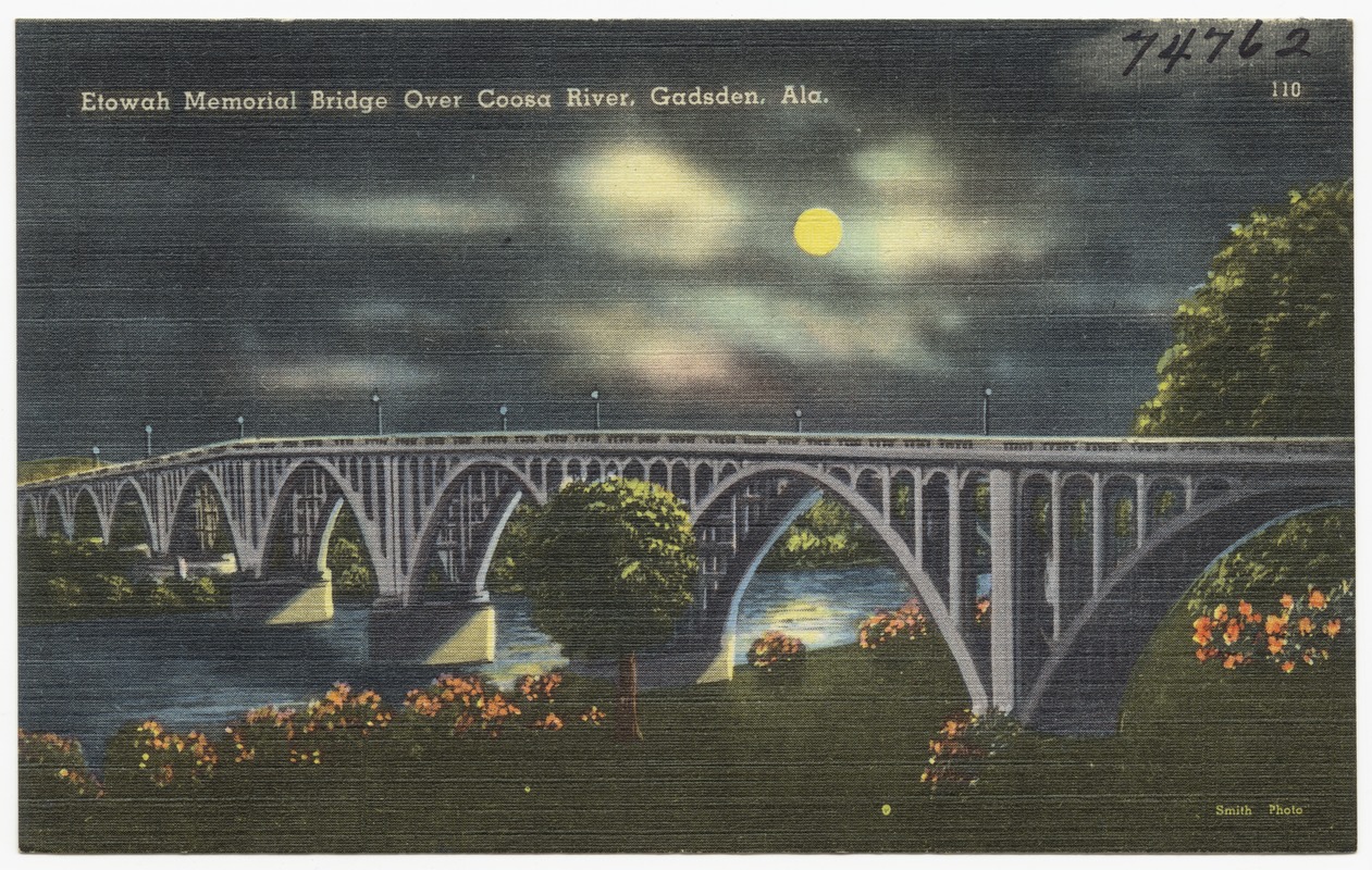 Etowah memorial bridge over Coosa River, Gadsden, Ala.