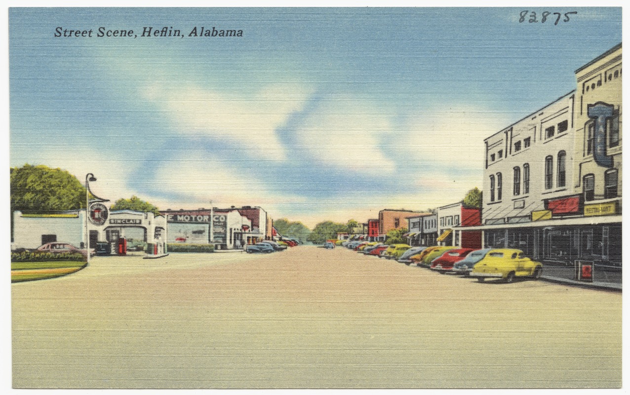 Street scene, Heflin, Alabama Digital Commonwealth