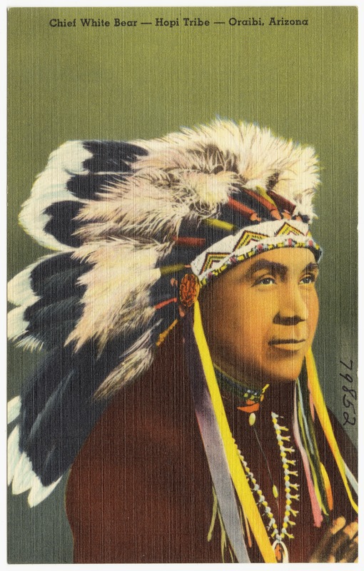 Chief White Bear- Hopi Tribe- Oraibi, Arizona