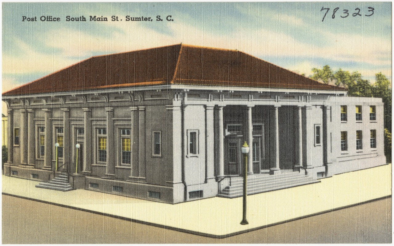 Post office South Main St., Sumter, S. C. Digital Commonwealth