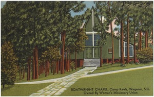 Boatwright Chapel, Camp Rawls, Wagener, S. C., owned by Woman's Missionary Union