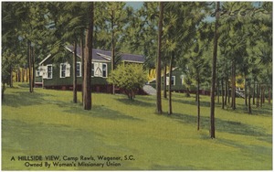 A hillside view, Camp Rawls, Wagener, S. C., owned by Woman's Missionary Union