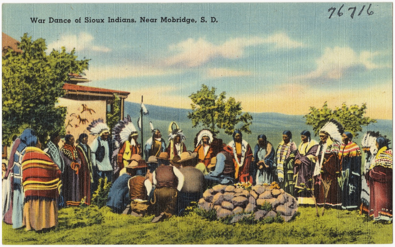 War dance of Sioux Indians, near Mobridge, S. D.
