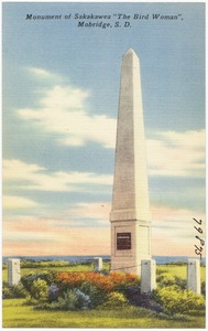 Monument of Sakakawea "The Bird Woman", Mobridge, S. D.