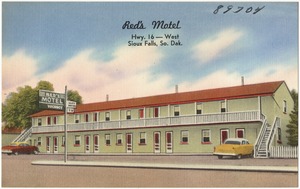 Red's Motel, Hwy. 16 -- West, Sioux Falls, So. Dak.