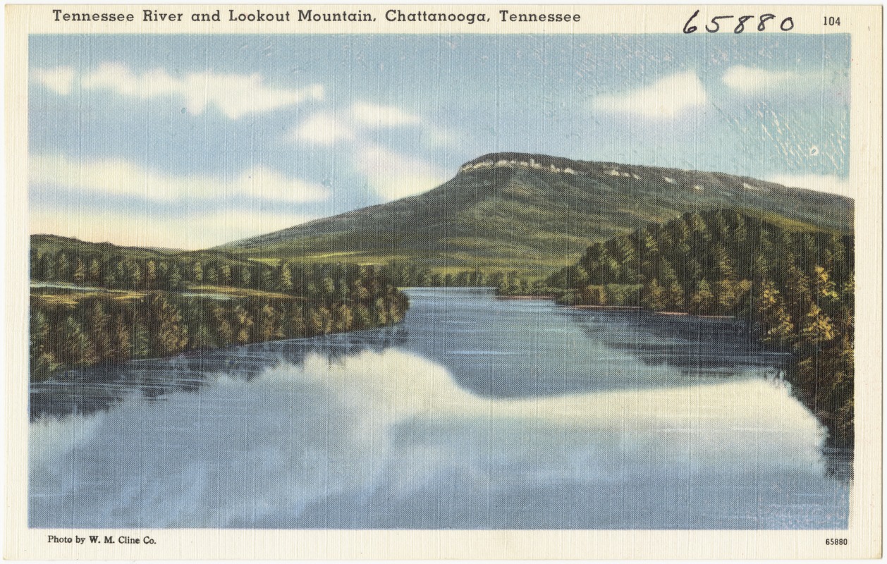 Tennessee River and Lookout Mountain, Chattanooga, Tennessee