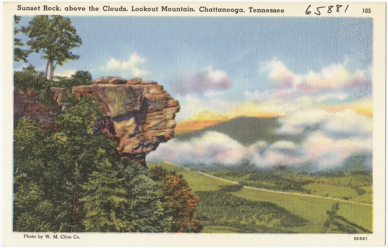 Sunset Rock, above the clouds, Lookout Mountain, Chattanooga, Tennessee