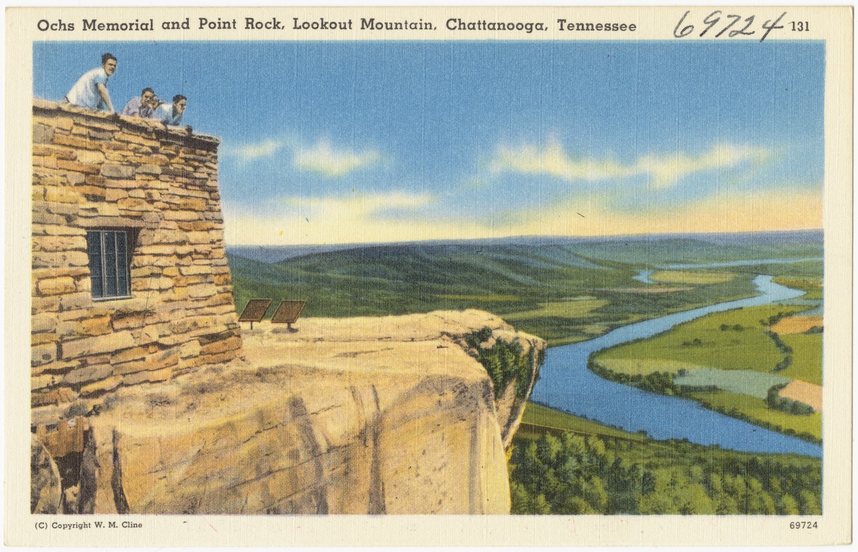 Ochs Memorial and Point Rock, Lookout Mountain, Chattanooga, Tennessee
