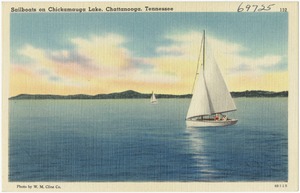 Sailboats on Chickamauga Lake, Chattanooga, Tennessee