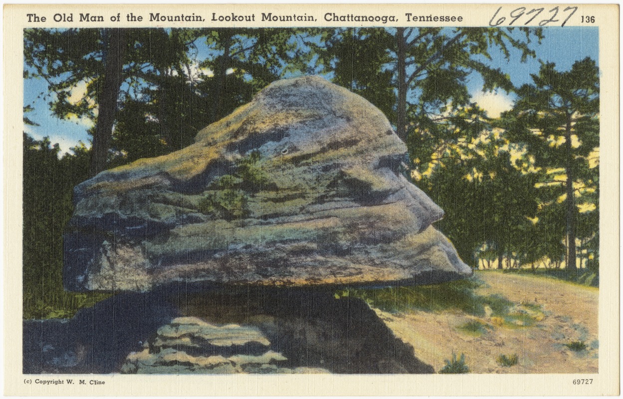 The Old Man of the Mountain, Lookout Mountain, Chattanooga, Tennessee