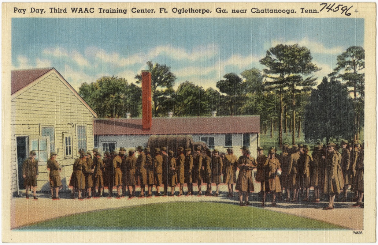 Pay day, Third WAAC Training Cente, Ft. Oglethorpe, Ga., near Chattanooga, Tenn.