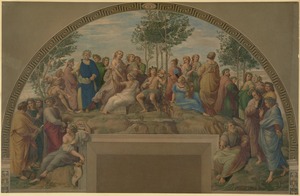 Mural Painting including Homer, Raphael